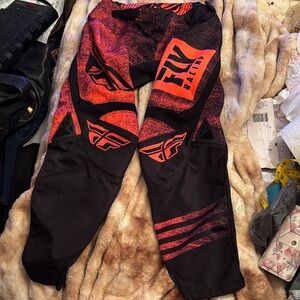 Size 28 Red & Black Motocross Pants